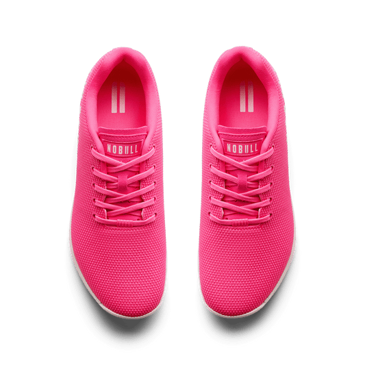 Neon Pink & Classic White Outwork Shoe Overhead Angle.