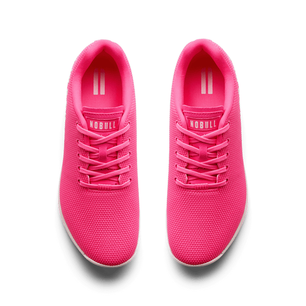 Neon Pink & Classic White Outwork Shoe Overhead Angle.