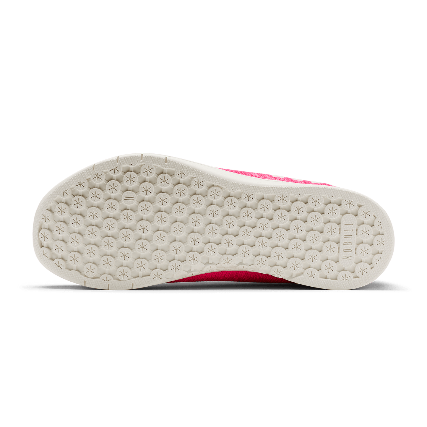 Neon Pink & Classic White Outwork Shoe Bottom Angle.