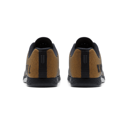 Black Dark Tan Outwork Shoes Back Angle.