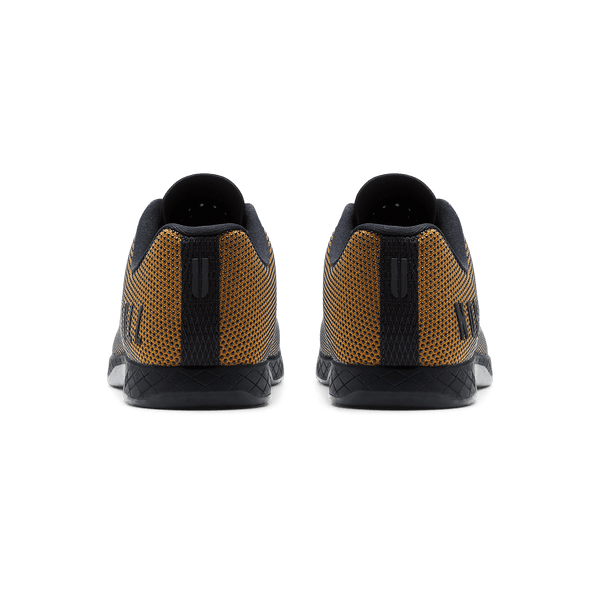 Black Dark Tan Outwork Shoes Back Angle.