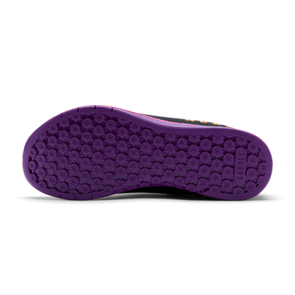 Jet Black Signal Pink Outwork Shoe Bottom Angle.