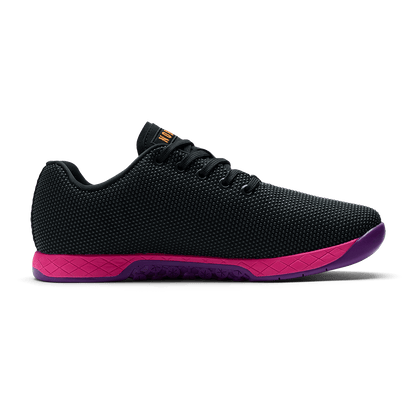 Jet Black Signal Pink Outwork Shoe Medial Side Angle.