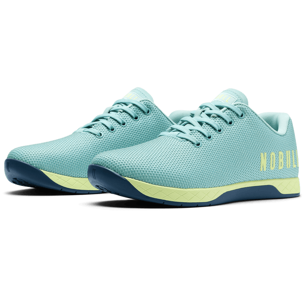 Blue Haze Pear Outwork Shoe Front Side Angle.