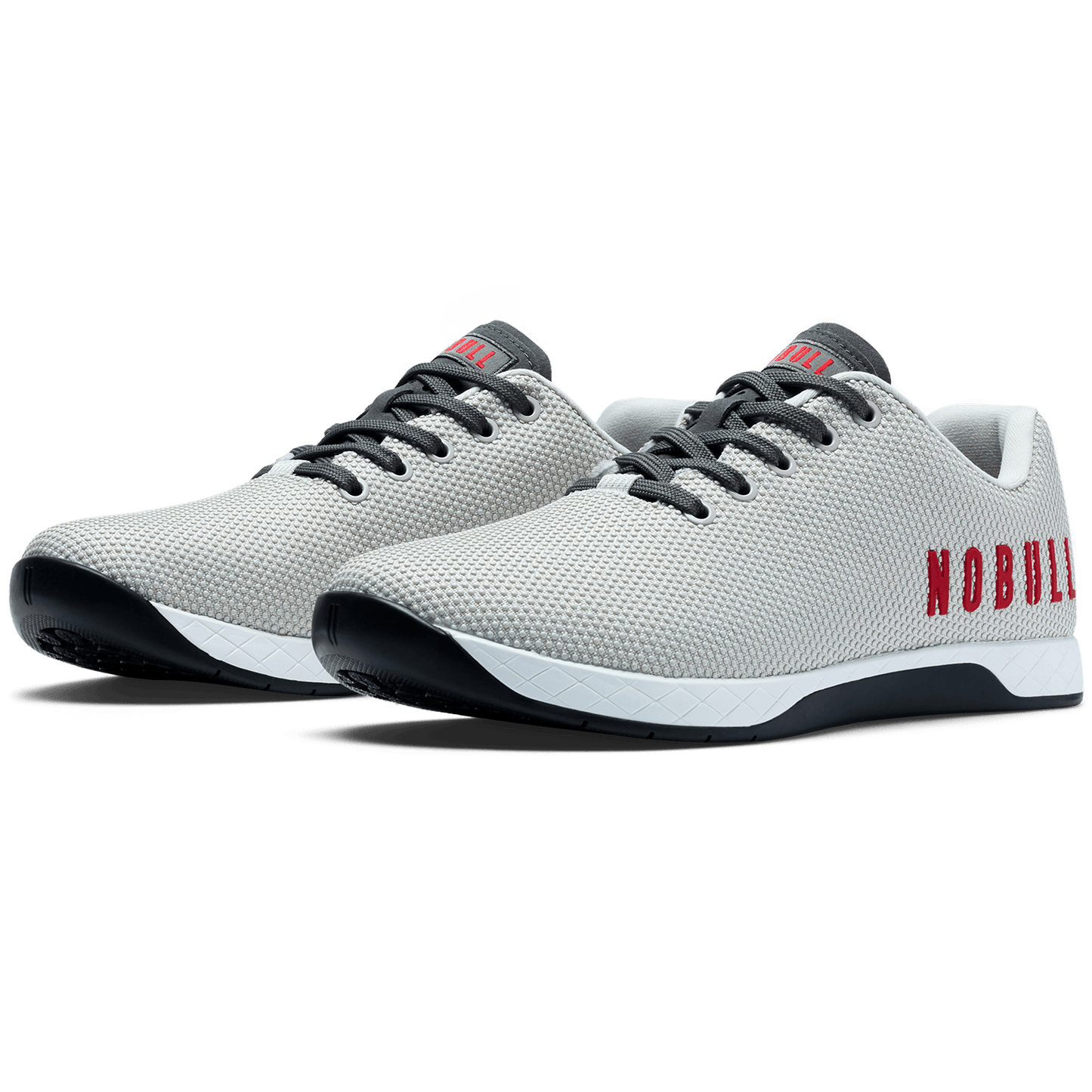 Light Gray Classic White Jet Black Outwork Shoe Front Side Angle.
