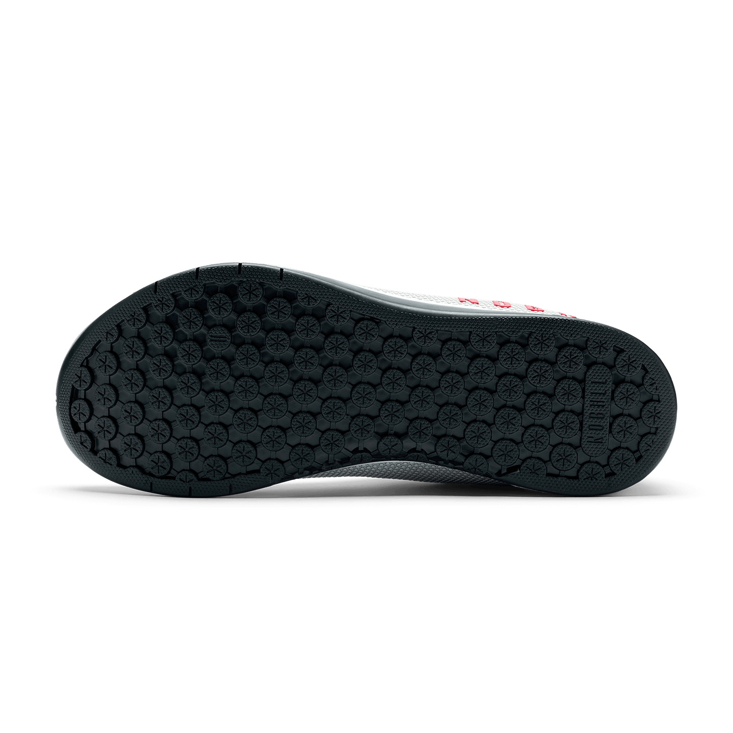 Light Gray Classic White Jet Black Outwork Shoe Bottom Angle.