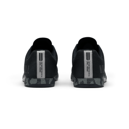 Black Jungle Camo Outwork Shoe Back Angle.