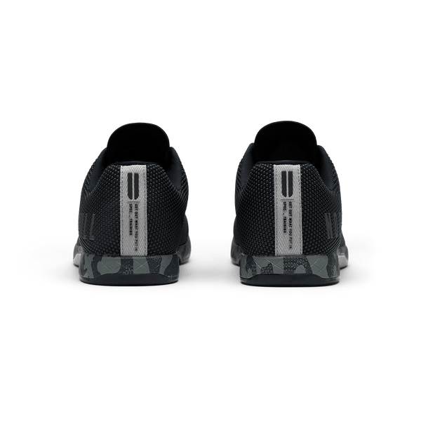 Black Jungle Camo Outwork Shoe Back Angle.