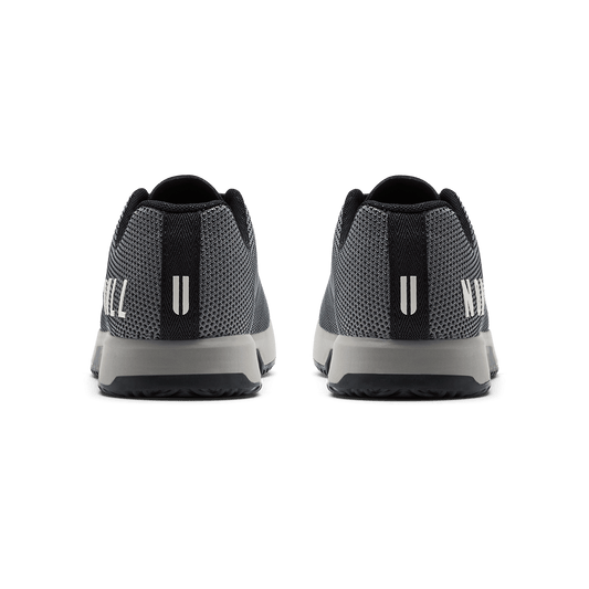 Gunmetal Outwork Edge Shoe Back Angle.
