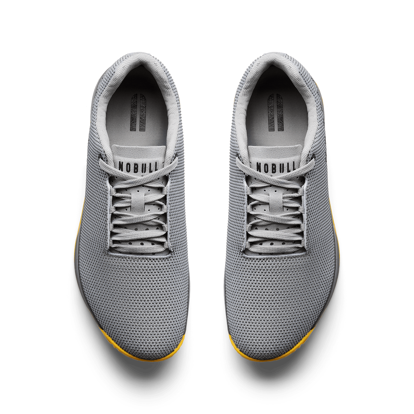 Pewter Marigold NOBULL Outwork Edge Shoe Overhead Angle. 