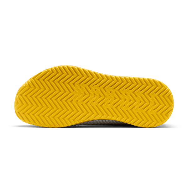 Pewter Marigold NOBULL Outwork Edge Shoe Bottom Angle. 