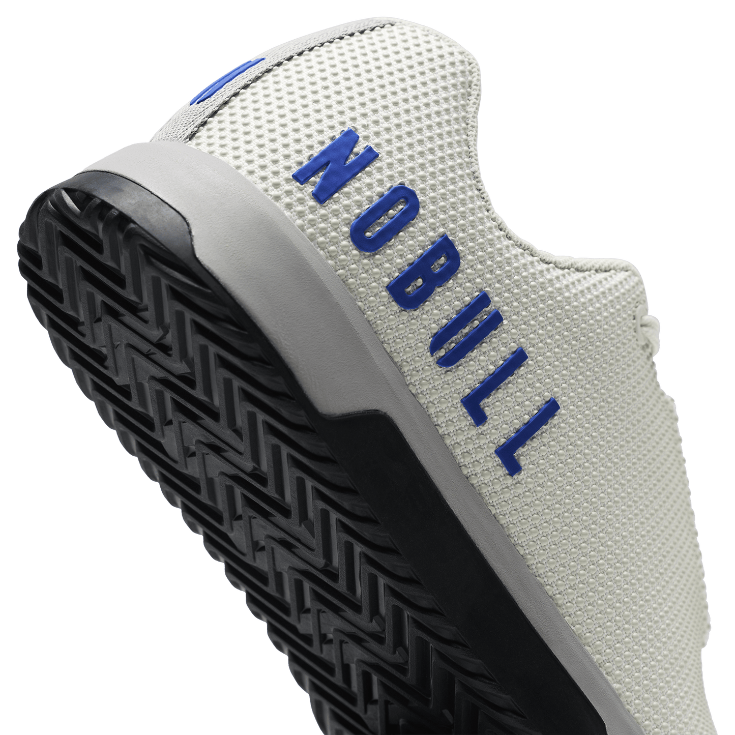 Classic White Light Gray Outwork Edge Shoe Detail Angle.