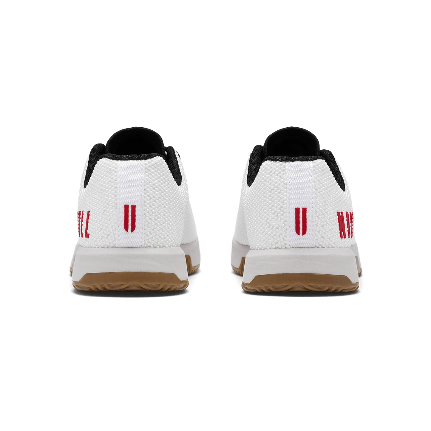 Classic White Light Gray Gum Outwork Edge Shoe Back Angle.
