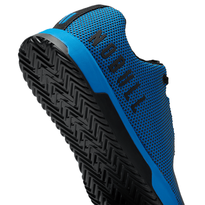 Electric Blue Outwork Edge Shoe Detail Angle.