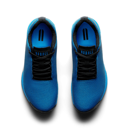 Electric Blue Outwork Edge Shoe Overhead Angle.