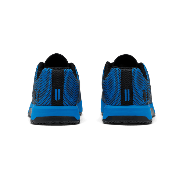 Electric Blue Outwork Edge Shoe Back Angle.