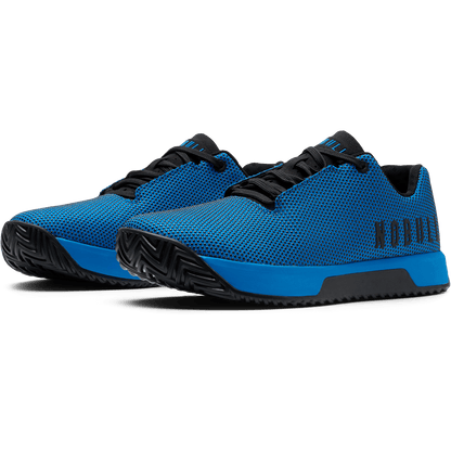 Electric Blue Outwork Edge Shoe Front Side Angle.