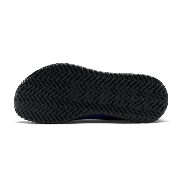 Electric Blue Outwork Edge Shoe Bottom Angle.