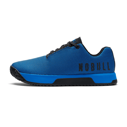Electric Blue Outwork Edge Shoe Side Angle.
