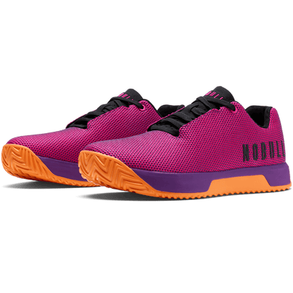 Signal Pink Flare Outwork Edge Front Side Angle.