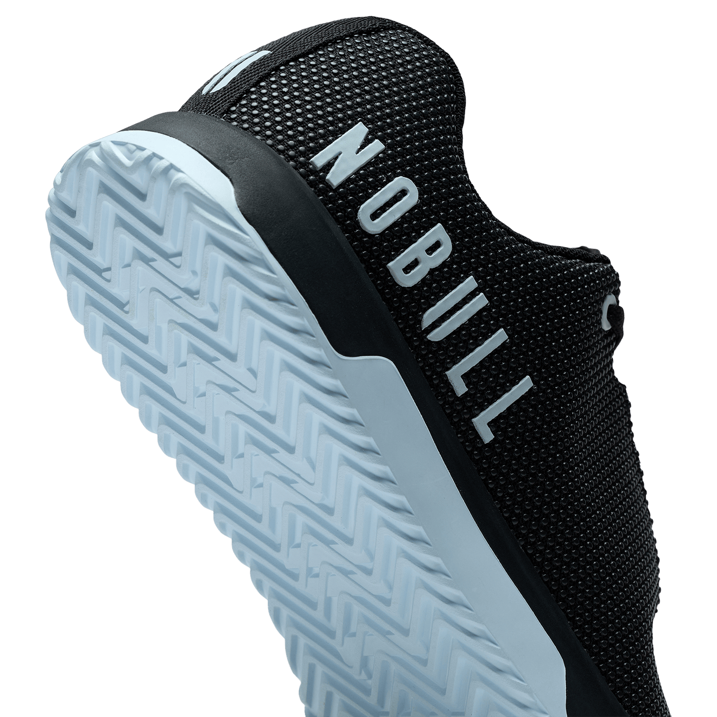 Jet Black Ice Water Outwork Edge Shoe Detail Angle.