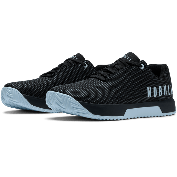 Jet Black Ice Water Outwork Edge Shoe Front Side Angle.