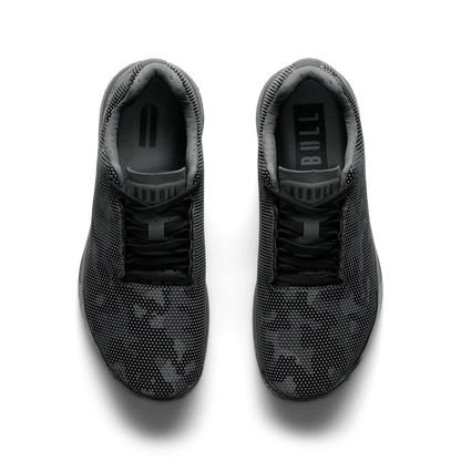Gray Jungle Camo Outwork Edge Shoe Overhead Angle.