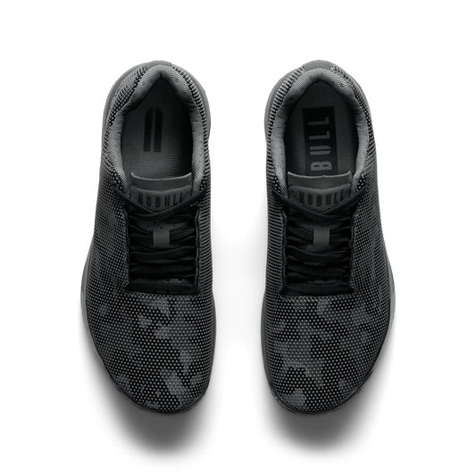 Gray Jungle Camo Outwork Edge Shoe Overhead Angle.