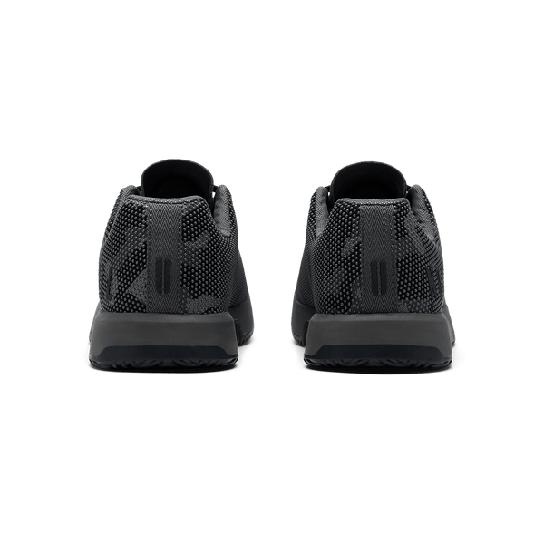 Gray Jungle Camo Outwork Edge Shoe Back Angle.