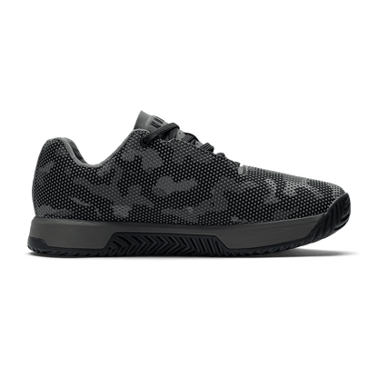 Gray Jungle Camo Outwork Edge Shoe Medial Angle.