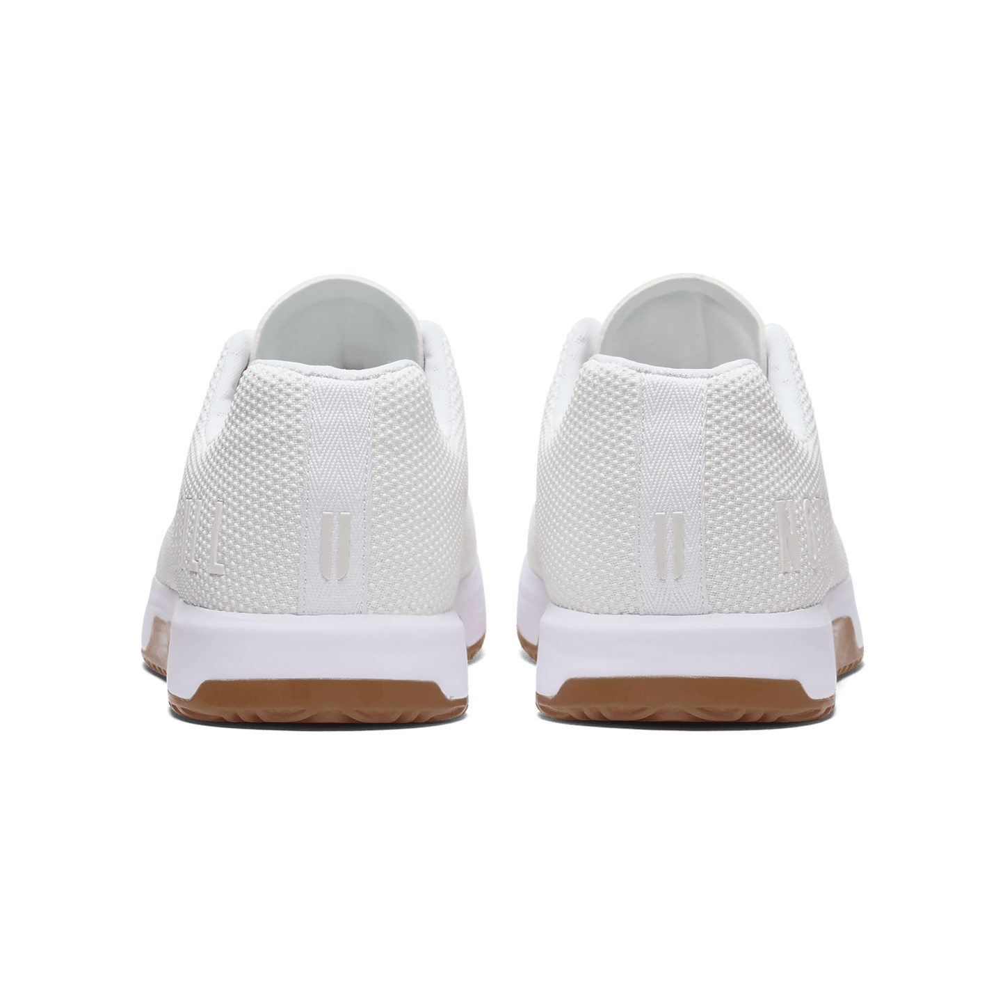 White Gum Outwork Edge Shoe Back Angle.