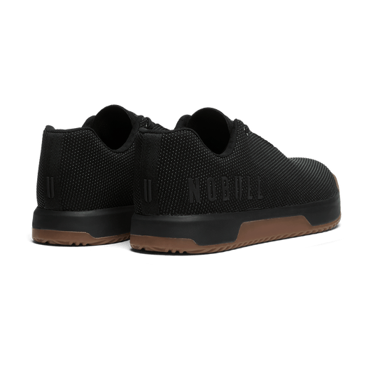 Black Gum Outwork Edge Shoe Back Side Angle.