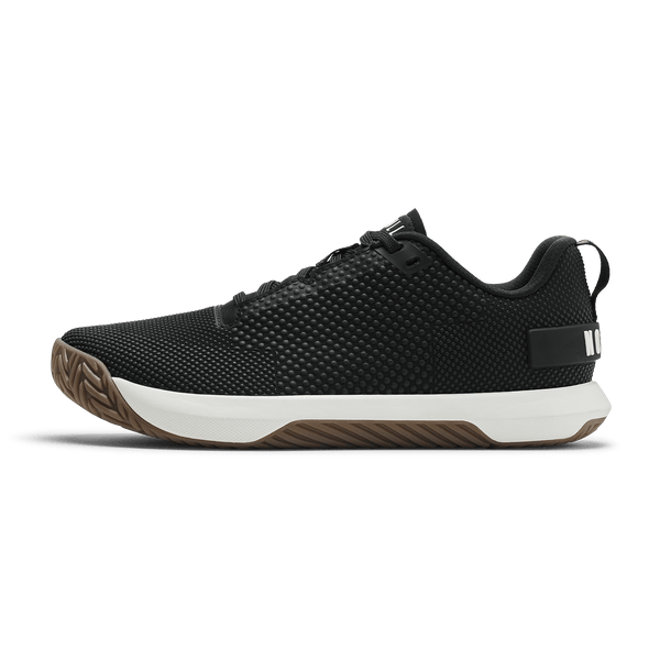Jet Black Classic White Gum Outwork Flex Shoe Side Angle.
