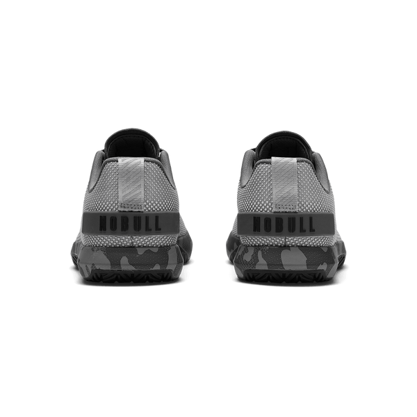 Gray Jungle Camo Outwork Flex Shoe Back Angle.