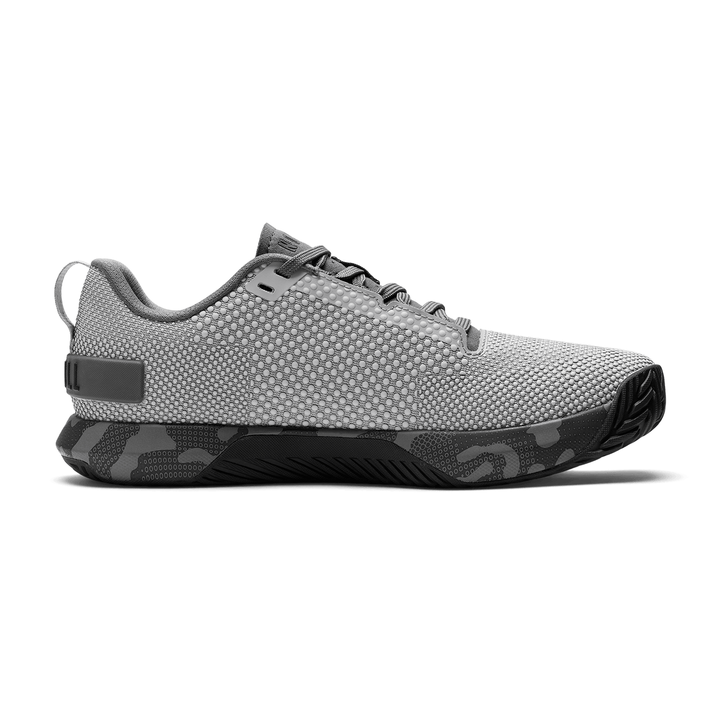 Gray Jungle Camo Outwork Flex Shoe Medial Angle.