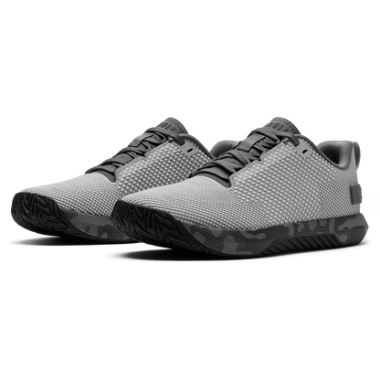 Gray Jungle Camo Outwork Flex Shoe Front Side Angle.