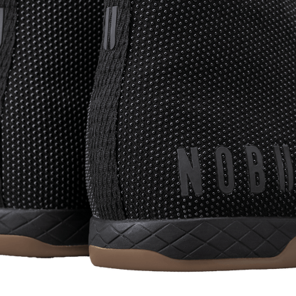 Black Gum Outwork High-Top Shoes Detail Angle.