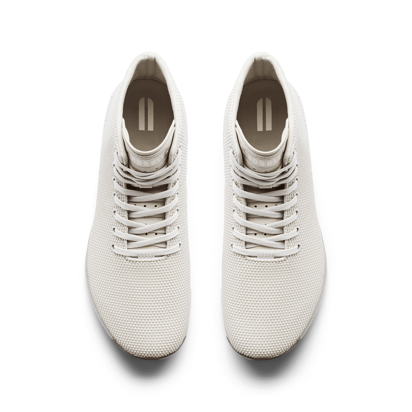 Light Grey Outwork High-Top Shoe Overhead Angle.