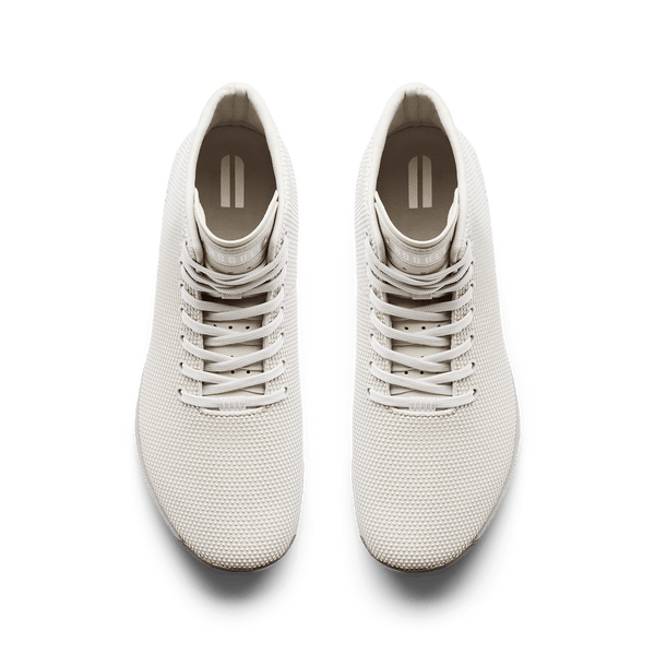 Light Grey Outwork High-Top Shoe Overhead Angle.