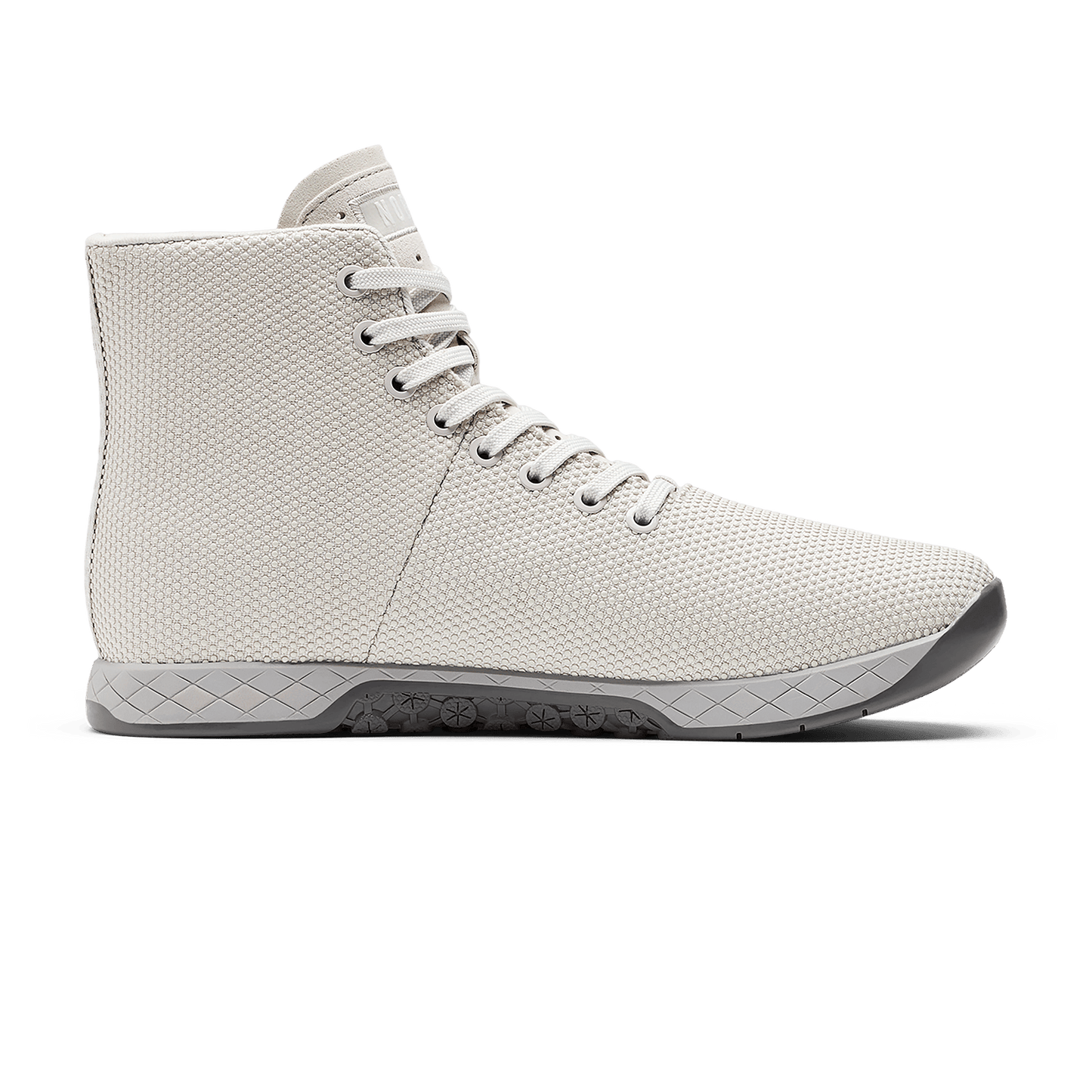 Light Grey Outwork High-Top Shoe Medial Angle.
