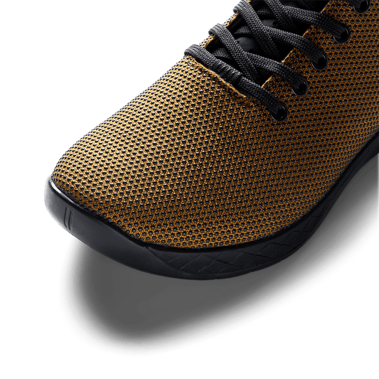 Dark Tan Jet Black Outwork High-Top Detail Angle.