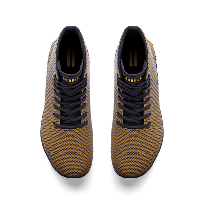 Dark Tan Jet Black Outwork High-Top Overhead Angle.