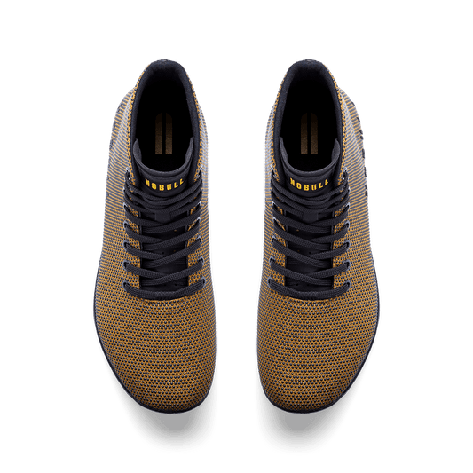 Dark Tan Jet Black Outwork High-Top Overhead Angle.