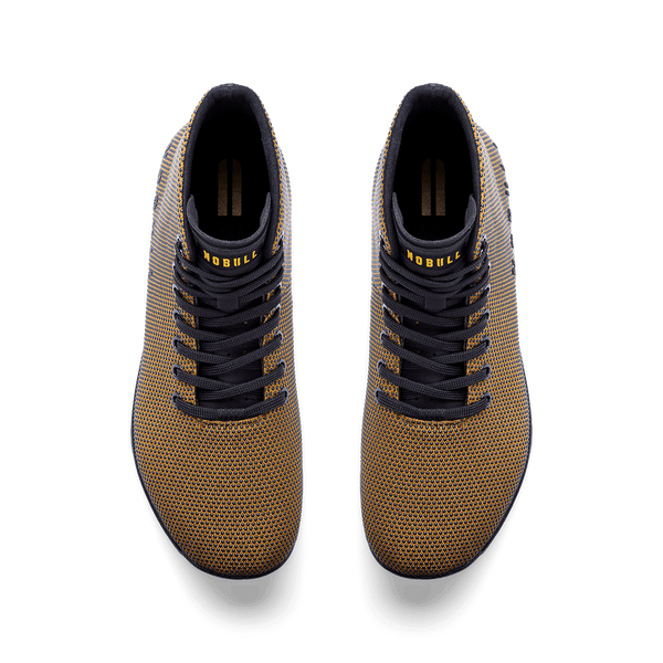 Dark Tan Jet Black Outwork High-Top Overhead Angle.