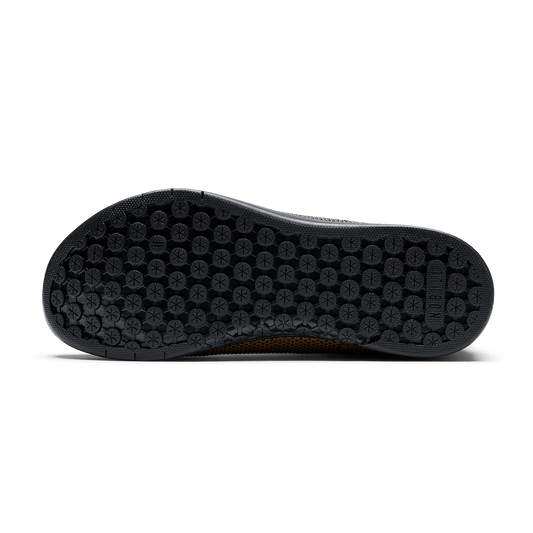 Dark Tan Jet Black Outwork High-Top Bottom Angle.