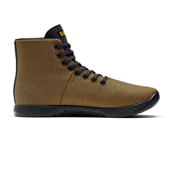 Dark Tan Jet Black Outwork High-Top Medial Angle.