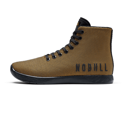 Dark Tan Jet Black Outwork High-Top Lateral Angle.