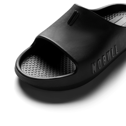 Jet Black Recharge Slide Detail Angle.