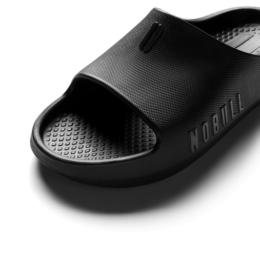 Jet Black Recharge Slide Detail Angle.