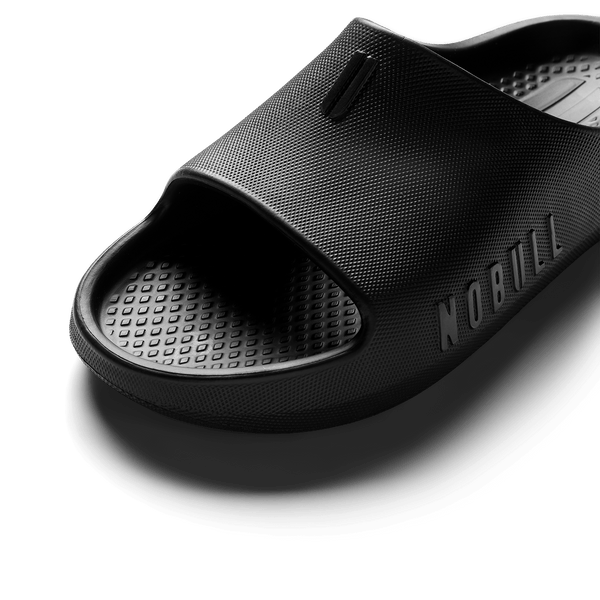 Jet Black Recharge Slide Detail Angle.